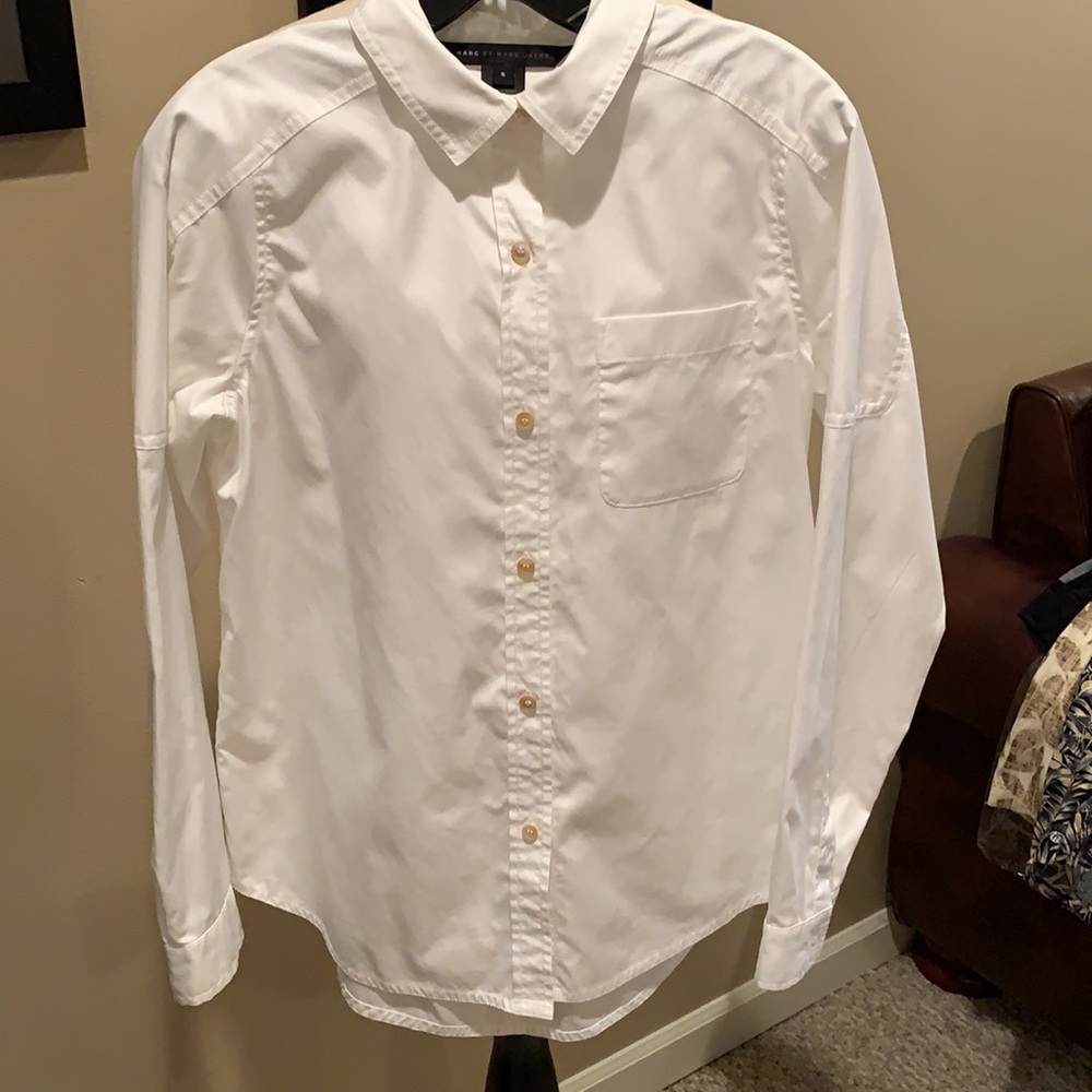 MARK BY MARC JACOBS 'Miki' Moto Oxford Shirt